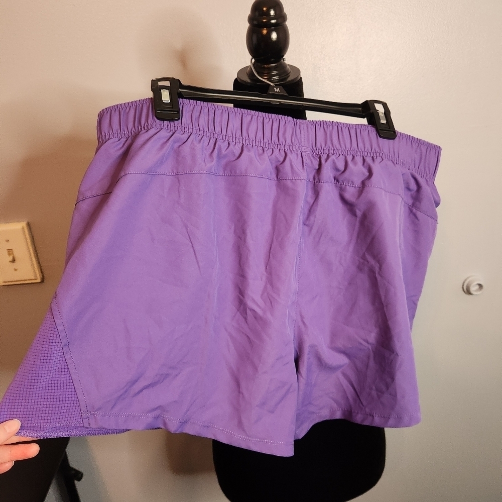 Athletic Works Size XL(16-18) Purple Shorts With Pockets Buttercore - Picture 3 of 6